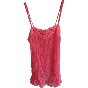 Victoria secret silk pink / coral slip camisole